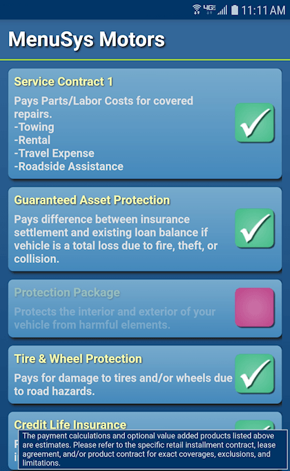 screenshot of Auto Dealer F&I Software
